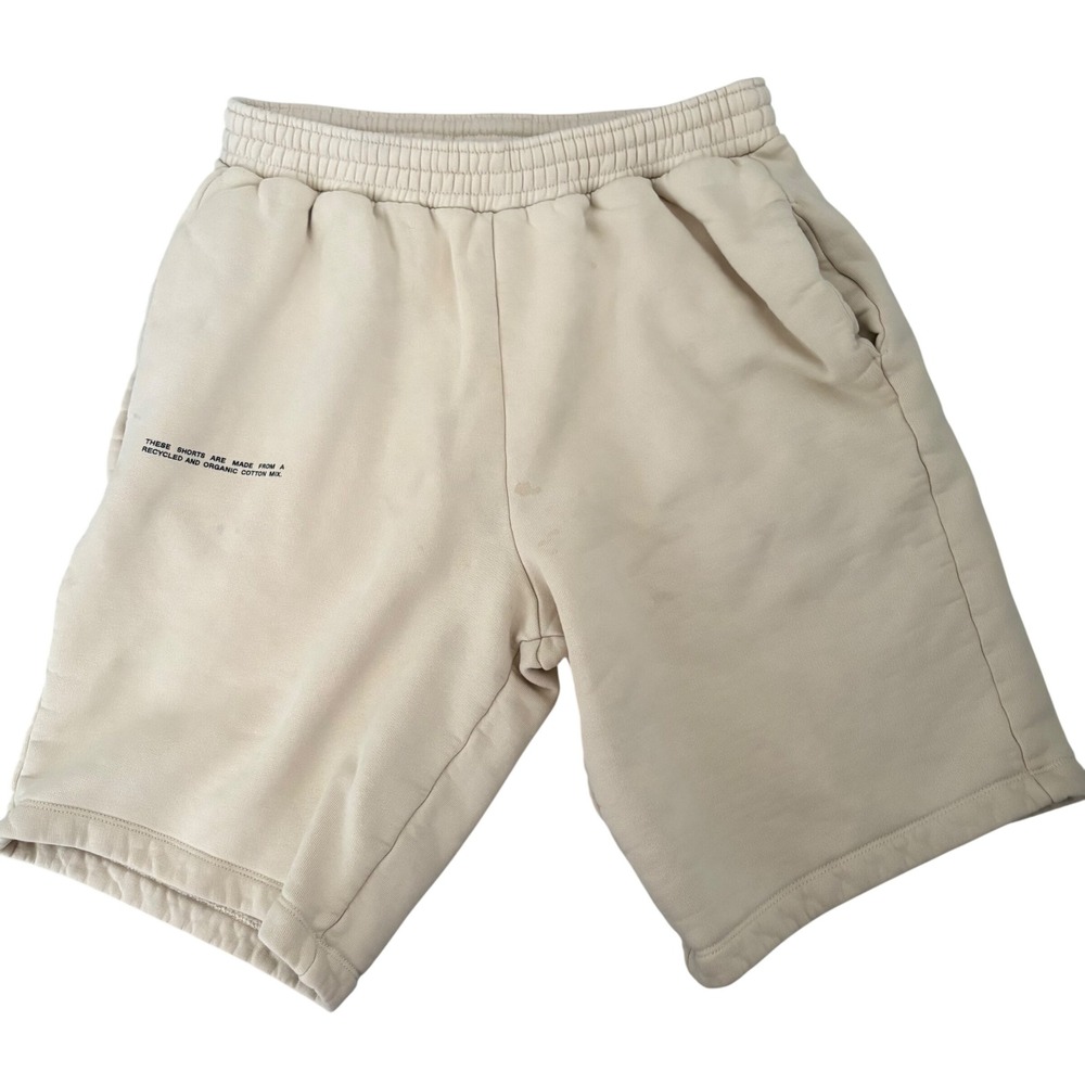 Pangaia Recycled Organic Cotton Sweat Shorts Sand Beige Mens Medium Soft Cofy